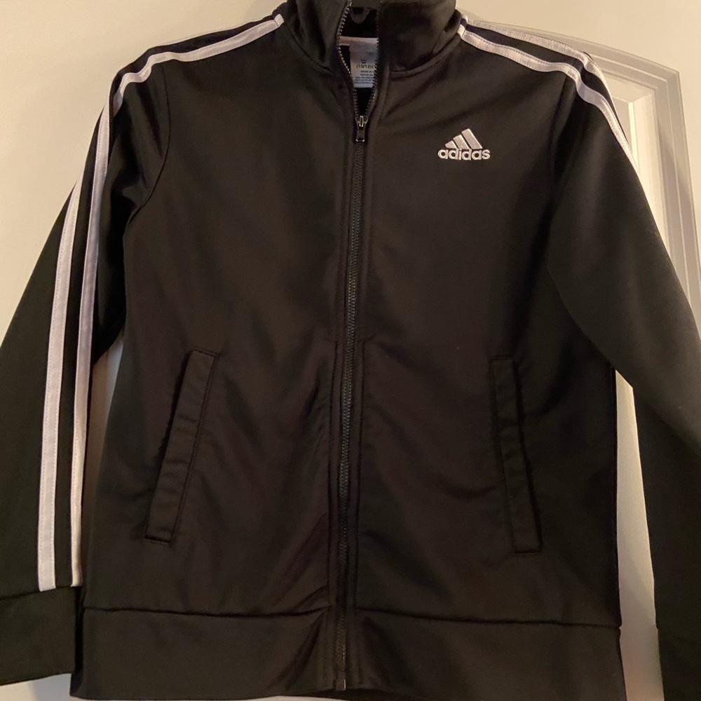 Adidas girls zip up jacket